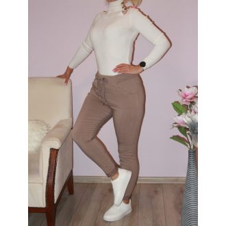 Zsebes ,gumisderekú nadrág ! homokszín M-XL