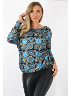  Mandala mintás,aszimmetrikus,gumis aljú felső !  L-XXL