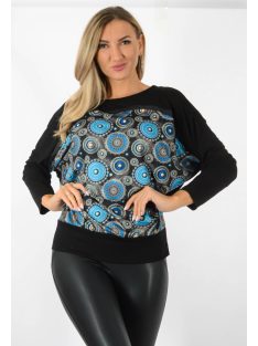   Mandala mintás,latex betétes,passzés aljú,denevérujjas felső!  L-XXL