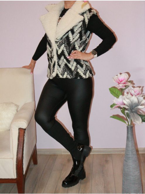 Cikk-cakk mintás,gyajú mellény !  M-XL