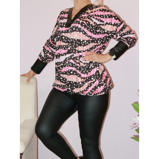 Pöttyös,mintás,latex betétes,V nyakú,gumis aljú felső!  L-XXL