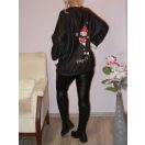 Mikulásos,puhaanyagú,alja kötős felső!  L-XXL