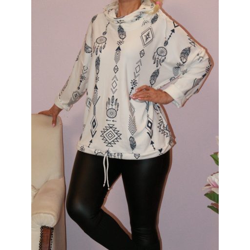 Álomfogó mintás,puhaanyagú,kapucnis felső!  L-XXL