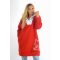Egérkés,kapucnis,zsebes,vastag tunika! piros M-XL