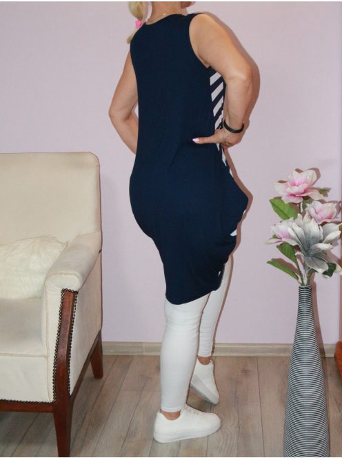 Csíkos betétes,horgonyos,zsebes tunika! L,XL/XXL