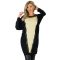 Csillámos,denevérujjas,tüll-bőrbetétes tunika! arany-fekete L-XXL