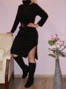 Garbós,puhaanyagú,oldala felsliccelt ruha!  M-XL