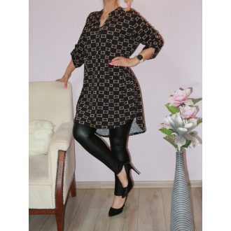 Mintás,hátulja hosszabb ingtunika!   XL-3XL