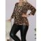Átlapolt,leopárd mintás felső ! L-XXL