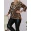 Átlapolt,leopárd mintás felső ! L-XXL