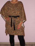 Leopárdos,derékban kötős,lenge  tunika!  M-XXL