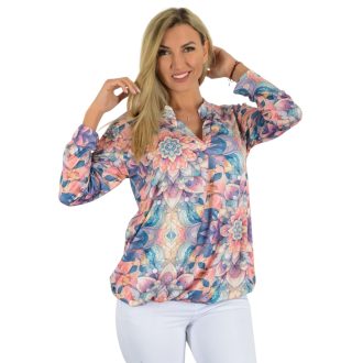 Mandala mintás, ingfazonú ,gumis aljú felső!   L-XXL