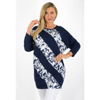 Mintás betétes,denevérujjas tunika !  L-XL