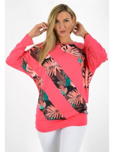 Egzotikus levél betétes,passzés aljú felső!  L-XL