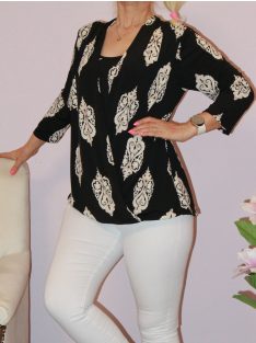 Átlapolt népi motívumos felső ! L-XXL