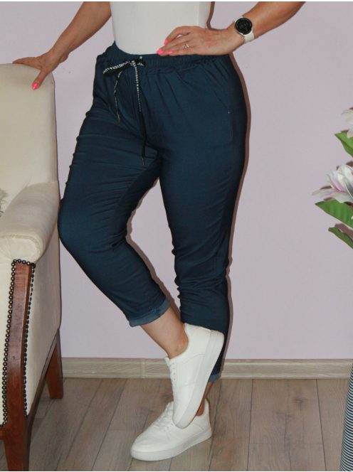 Zsebes ,gumisderekú nadrág ! farmerkék XXL,3XL