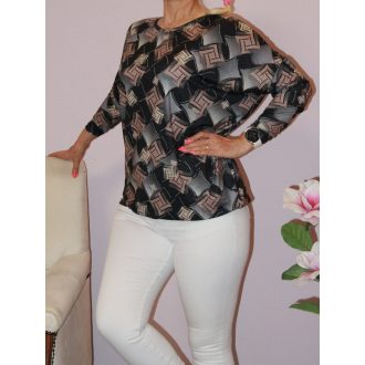 Mintás lenge,gumis aljú felső !  L-XXL