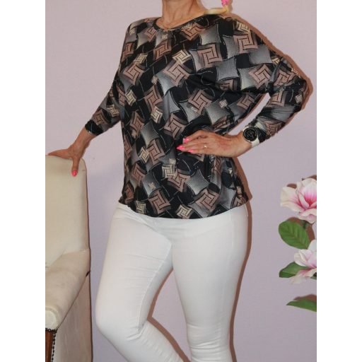 Mintás lenge,gumis aljú felső !  L-XXL