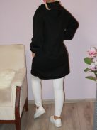 Macis,kapucnis,puhaanyagú tunika! fekete L-XL