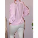 Zsabós,nyaknál kötős ing ! rózsaszín M-L