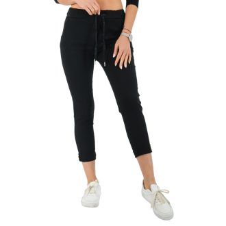 Zsebes ,gumisderekú nadrág ! fekete L-XXL