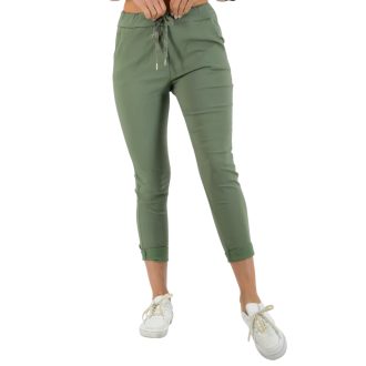 Zsebes ,gumisderekú nadrág ! khaki L-XXL