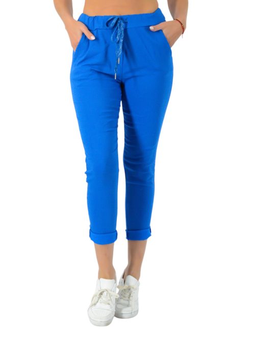 Zsebes ,gumisderekú nadrág ! királykék L-XXL