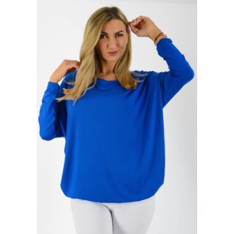 Egyszínű,lenge,gumis aljú felső ! királykék L-XXL