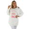 Cseresznyés,válla nyitott,zsebes,pamut tunika! fehér L-XXL