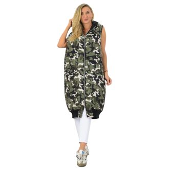   Terepmintás,kapucnis,kenguruzsebes ,cipzáras,steppelt mellény! L-XXL