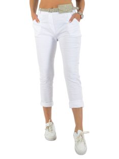   Koptatott,zsebes ,gumisderekú,táskás öves nadrág ! fehér L-XL