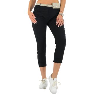   Koptatott,zsebes ,gumisderekú,táskás öves nadrág ! fekete L-XL