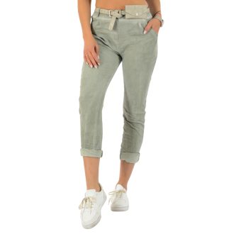   Koptatott,zsebes ,gumisderekú,táskás öves nadrág ! khaki L-XL