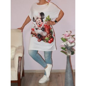 Egérkés, cseresznyés,mintás tunika !  XXL-3XL