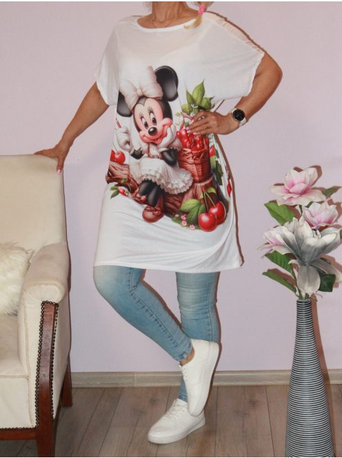 Egérkés, cseresznyés,mintás tunika !  XXL-3XL