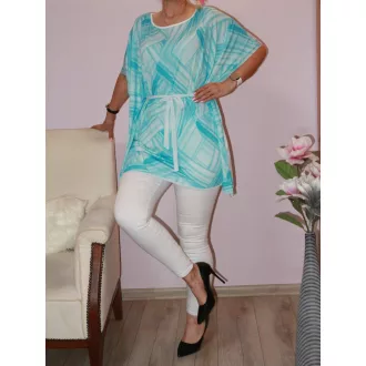 Mintás, lepel tunika! türkiz M-XL
