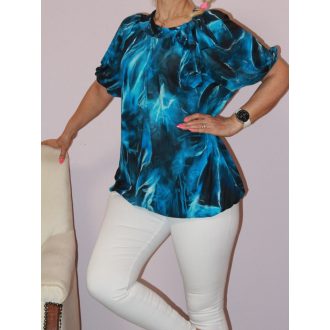   Márvány mintás,nyaknál kötős ,gumis aljú felső!  L-XXL
