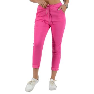 Zsebes ,gumisderekú nadrág ! pink L-XXL