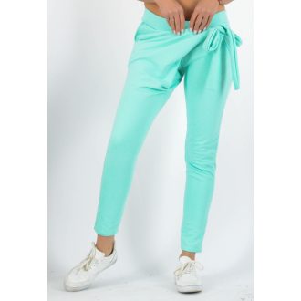 Eleje átlapolt,kötős,zsebes ,vagány nadrág! menta L-XL