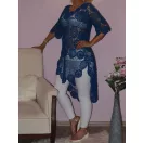 Horgolt,hátul hosszított tunika! Több szín! M-XL