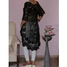Horgolt,hátul hosszított tunika! Több szín! M-XL