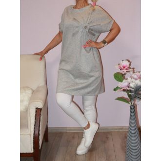 Virágdíszítéses tunika! szürke L-XXL