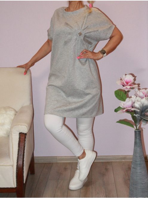 Virágdíszítéses tunika! szürke L-XXL
