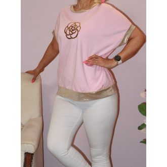 Arany mintás  felső ! rózsaszín  L-XXL