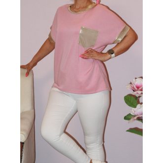Arany zsebes  felső ! mályva L-XXL