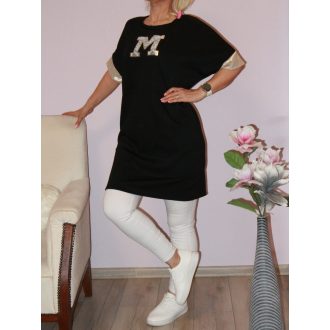 M betűs,arany ujjú zsebes tunika! fekete L-XL