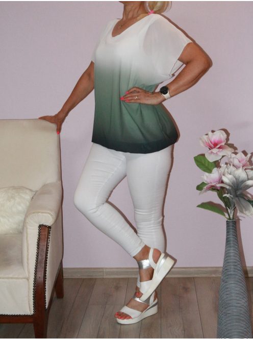 Színátmenetes,gumis aljú, muszlin felső! khaki L-XXL