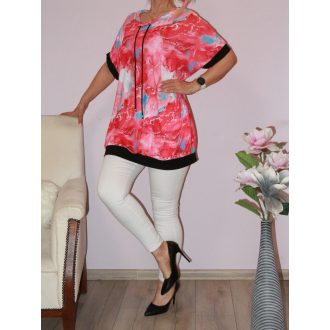 Márvány  mintás,húzott nyakú,zsebes tunika!  XXL-3XL
