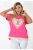 Horgolt arany szívecskés,alja kötős felső! pink L-XL