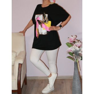 Lepkés,strasszköves póló! fehér XXL-XXL